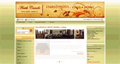 Desktop Screenshot of antik-casade.cz
